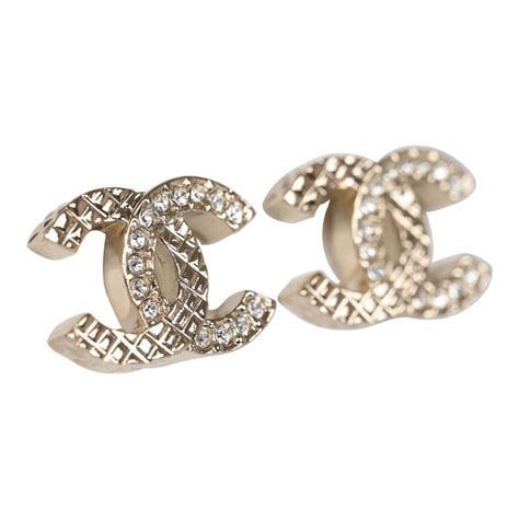 chanel rose earrings|chanel quilted stud earrings.